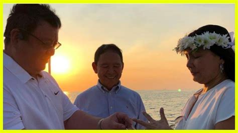 Amy Austria, husband renew vows on Manila Bay sunset cruise.
